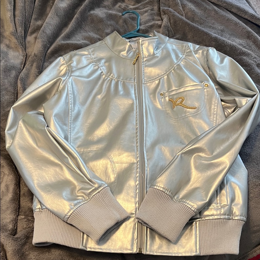Rocawear Silver Jacket with Gold Accents